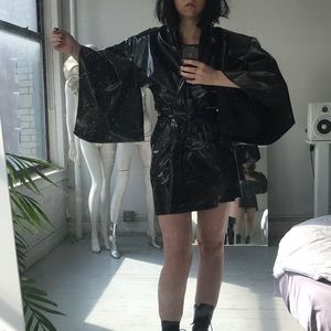 PVC kimono jacket